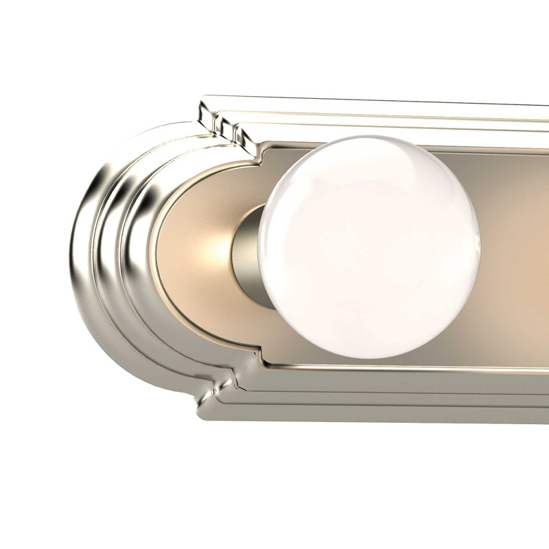 3-Light Indoor 18"W Brushed Nickel Wall Mount Vanity Light Bath Bar, Brushed Nickel