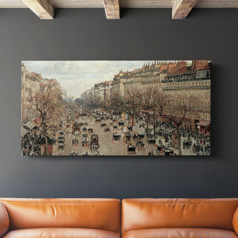 Série paysage - DCXLIV - Toile tendue avec châssis - Prêt à accrocher, H 24 po x l 48 po