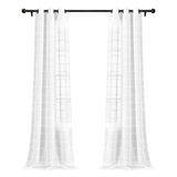 Synthetic Sheer Curtain Pair