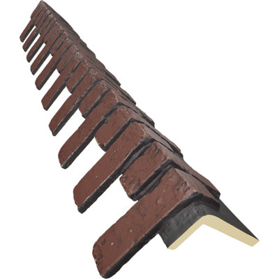 Outside Corner for EverStone Faux Classic Aged Brick Siding Panels, 8 1/2"W x 8"D x 53"H, Heath Color