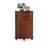 Mid-Century Modern Walnut Solid Wood Accent Cabinet