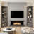Armoney 65.3" H x 23.8" W 5 Tier Corner Storage Bookcase, Washed Gray-894938563