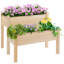 Lit de jardin surélevé en bois 3 pi x 3 pi Frasher-1986220876-1964901806