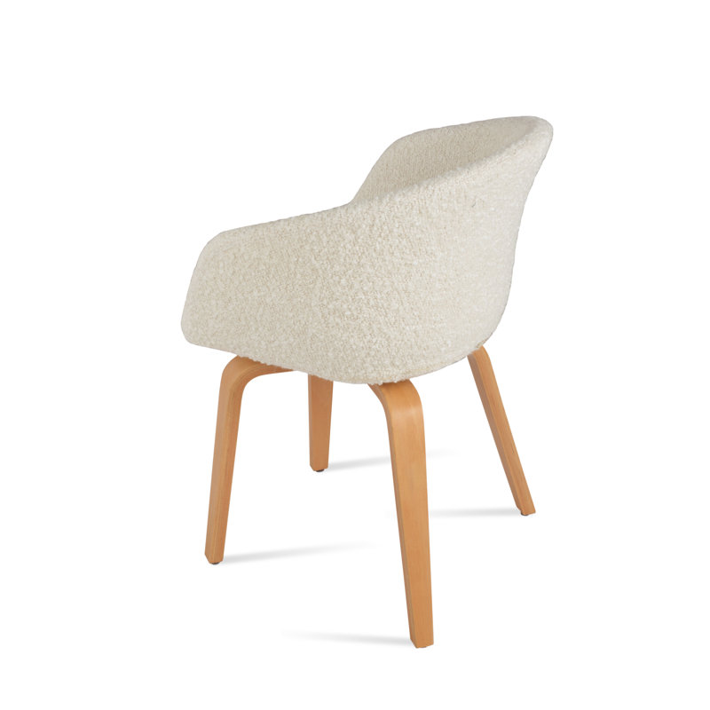 Fauteuil Tribeca, Naturel, Laine blanc cassé