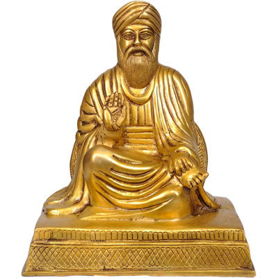 Statue en laiton 11 po Guri Nanak