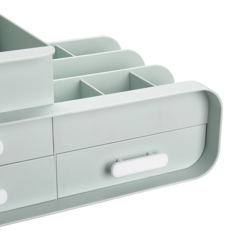Maariyaah Plastic Desk Organiser, Green