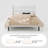 Modern Velvet Upholstered Platform Bed With Wooden Slats Wingback Headboard Included-513484944-513484947