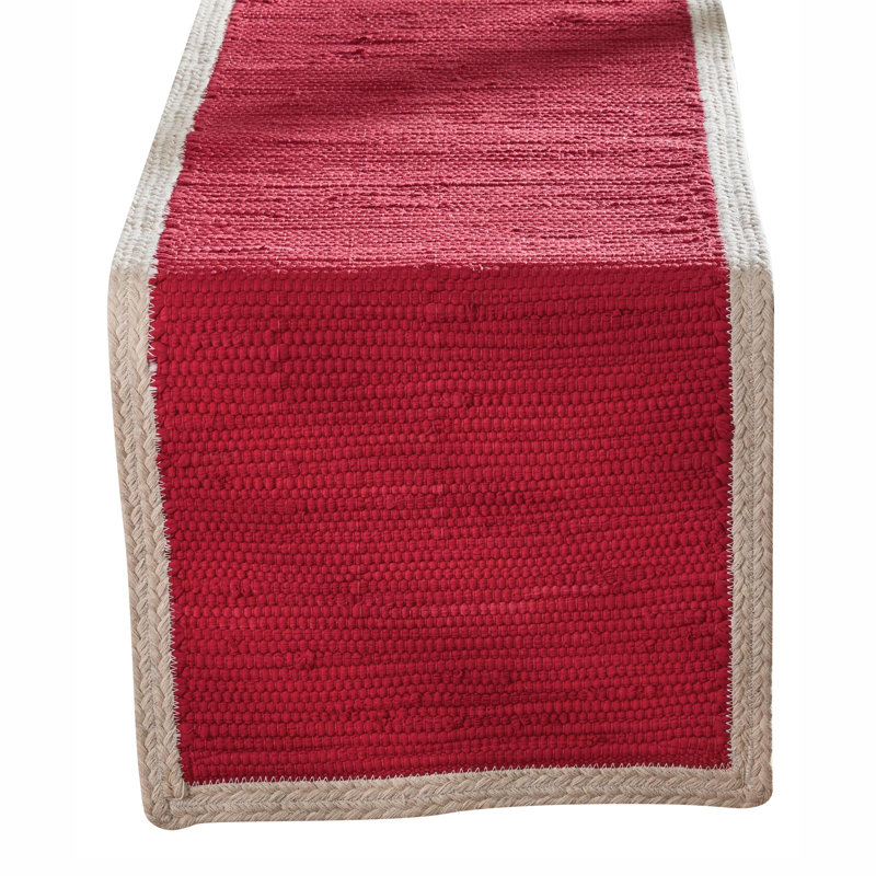 Dune Pebble Table Runner, 54" L x 14" W, Red