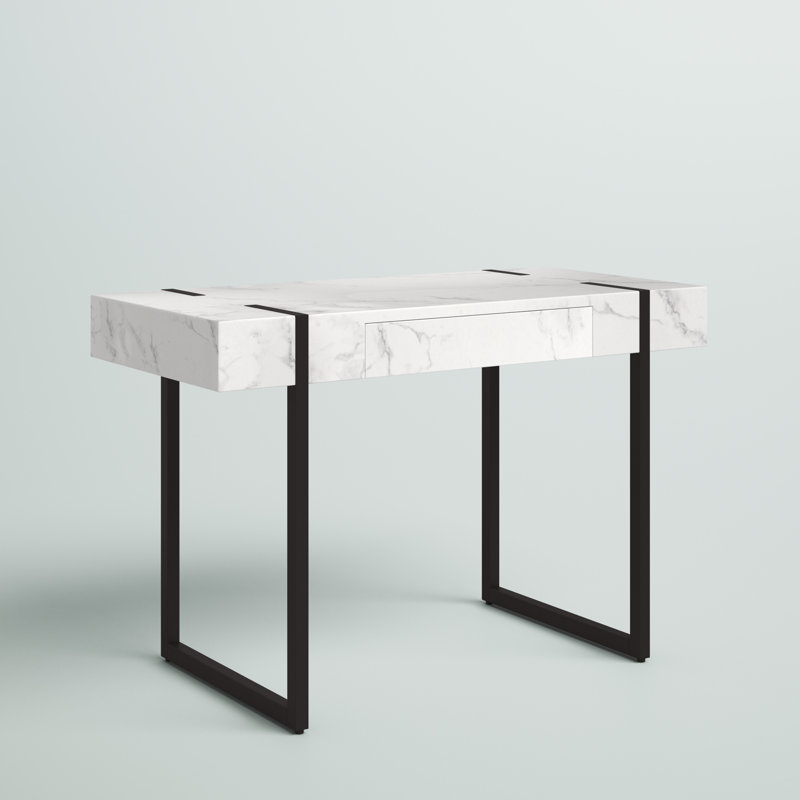 Domen Faux Marble Iron Writing Desk