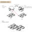 Metal Fish Wall Art Decor Set 2 Piece