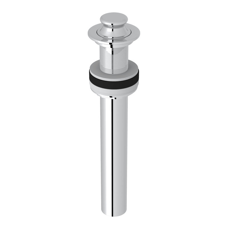 Lift And Turn Drain Without Overflow, Polished Chrome