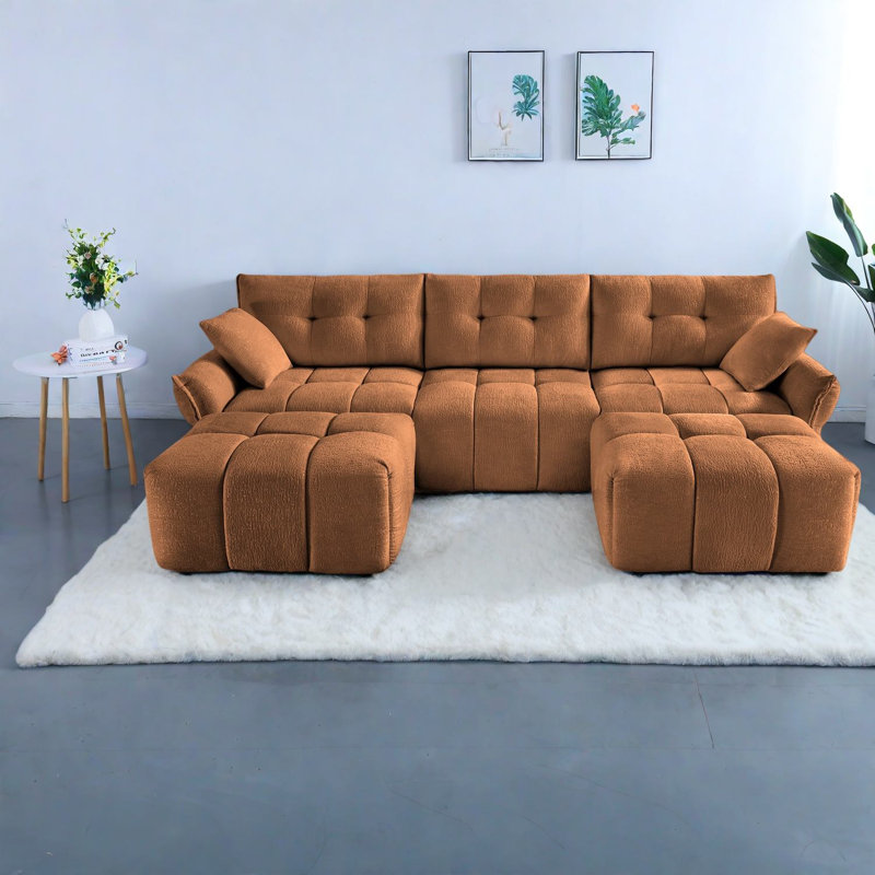 Elegant Chenille Sofas, Solid Wood Frame, Modern Design For Living Spaces