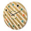Horloge murale moderne en bois doré-63891359