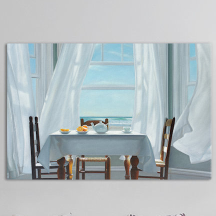 «Becoming Centered» par Karen Hollingsworth, reproduction sur toile tendue sur châssis, H 26 po x l 40 po x P 1,5 po