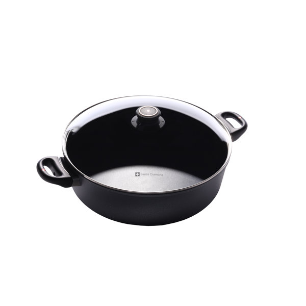 Thunder Group 30 Quart Aluminum Braiser With Lid For Sale