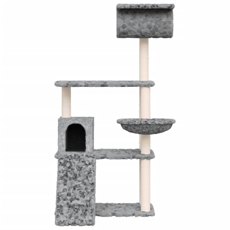 Oliver 131cm H Cat Tree, Light Grey