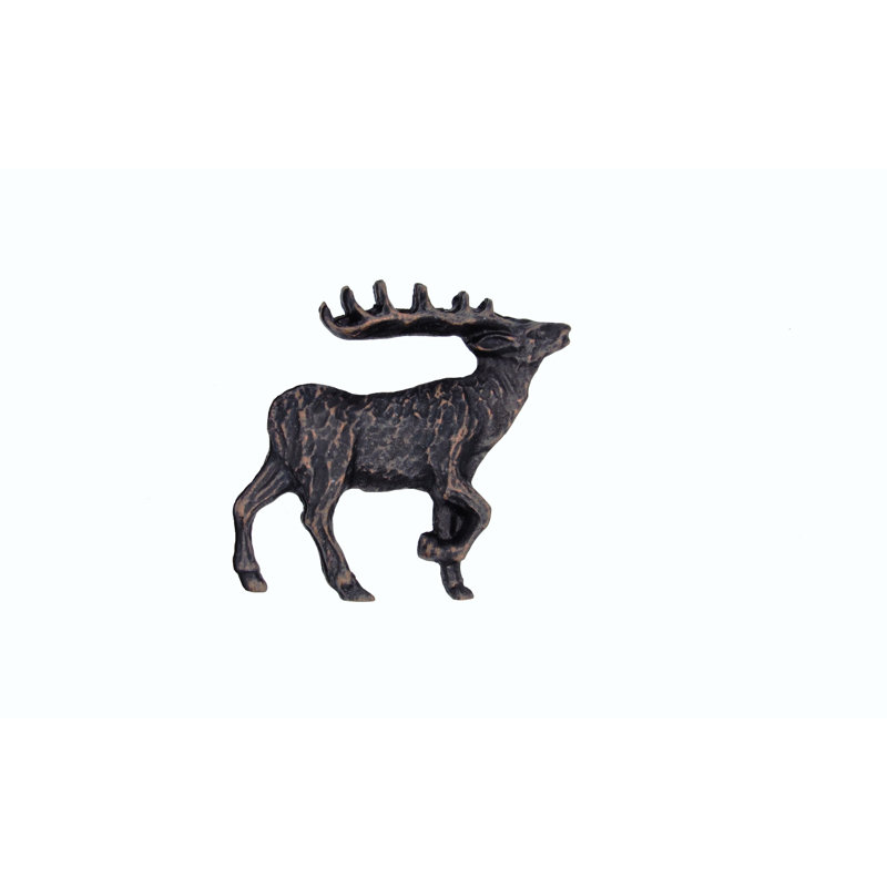 Poignée fantaisie surdimensionnée 1 22/25 po Elk, Bronze huilé