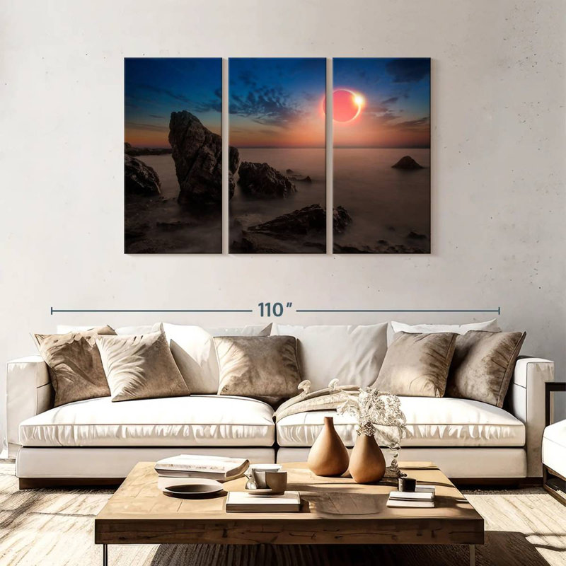 Solar Eclipse Gillard Scene, 48" H x 74" W