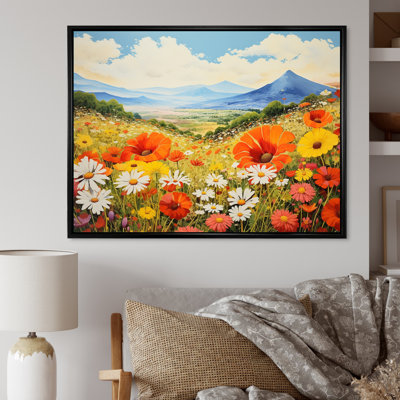 Charme de fleurs sauvages dans un paysage de montagne I