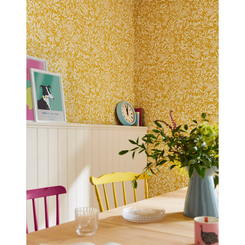 Joules Twilight Ditsy Antique Gold Wallpaper