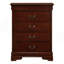 Commode 4 tiroirs Louis Phillipe G3100-BC, cerise