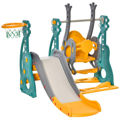 Haslingden Freeport Park Plastic Swing Set with 1 Swing(s) , 1 Slide(s)