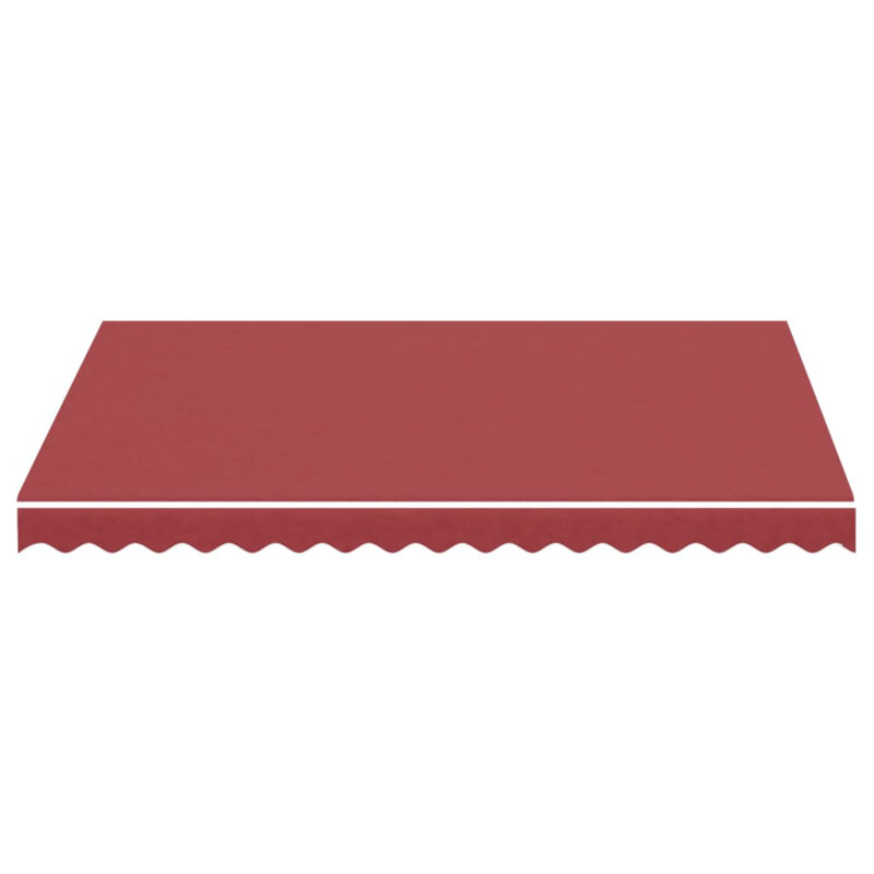 Awning Top Sunshade Canvas , 300cm W x 250cm D, Burgundy Red