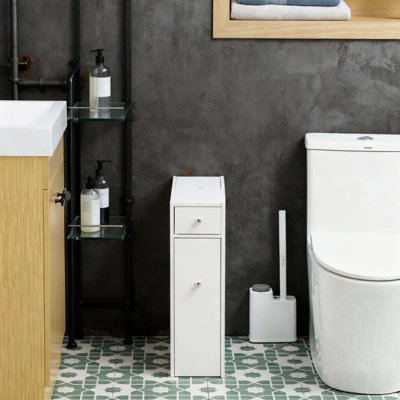 Bathroom Organizer,Bath Toilet Paper Holder With Drawers