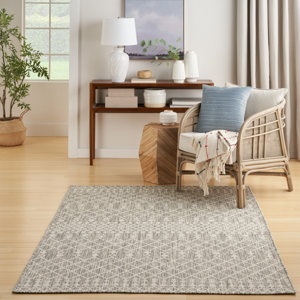 Union Rustic Rivington Rectangle Geometric Machine Woven Polyester ...
