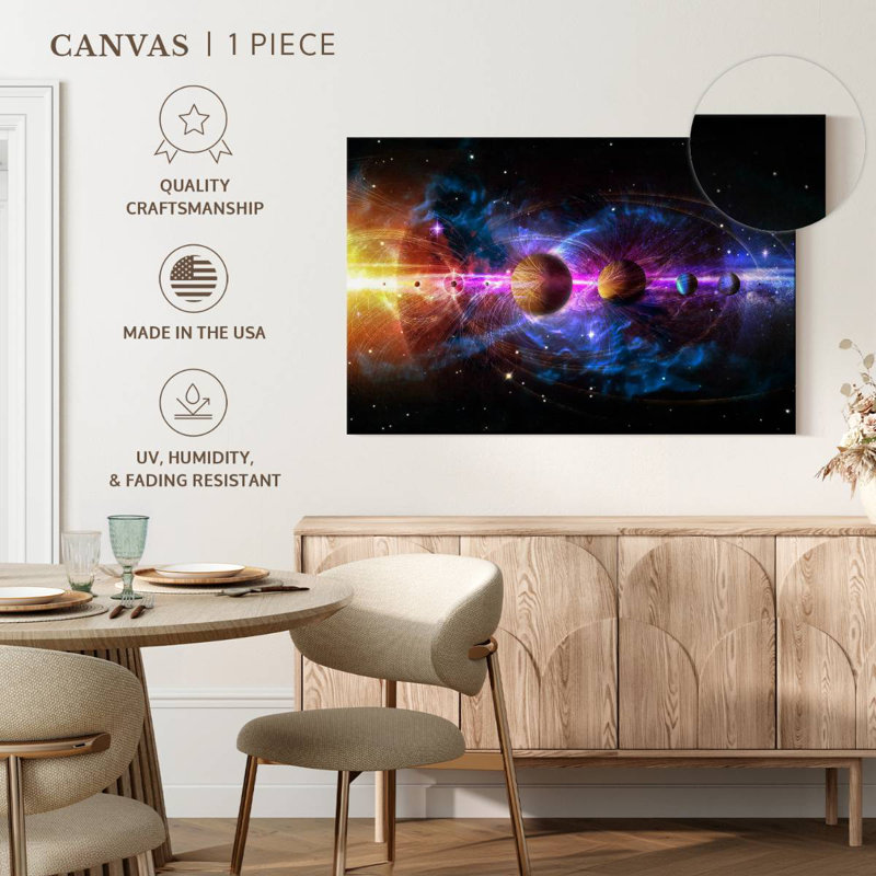 Oberle Solar System In Milky Way, 30" H x 45" W