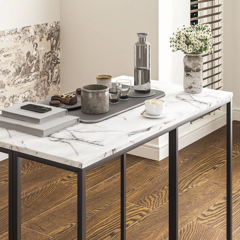 Forelli 41.33'' Console Table, Dark Gray