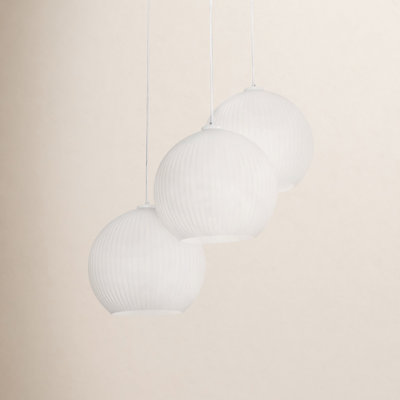 Darus 3 Light Glass Dimmable Pendant