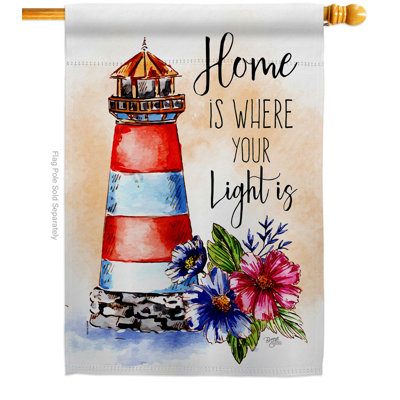 Double Sided 40 in. H x 28 in. W Polyester House Flag
