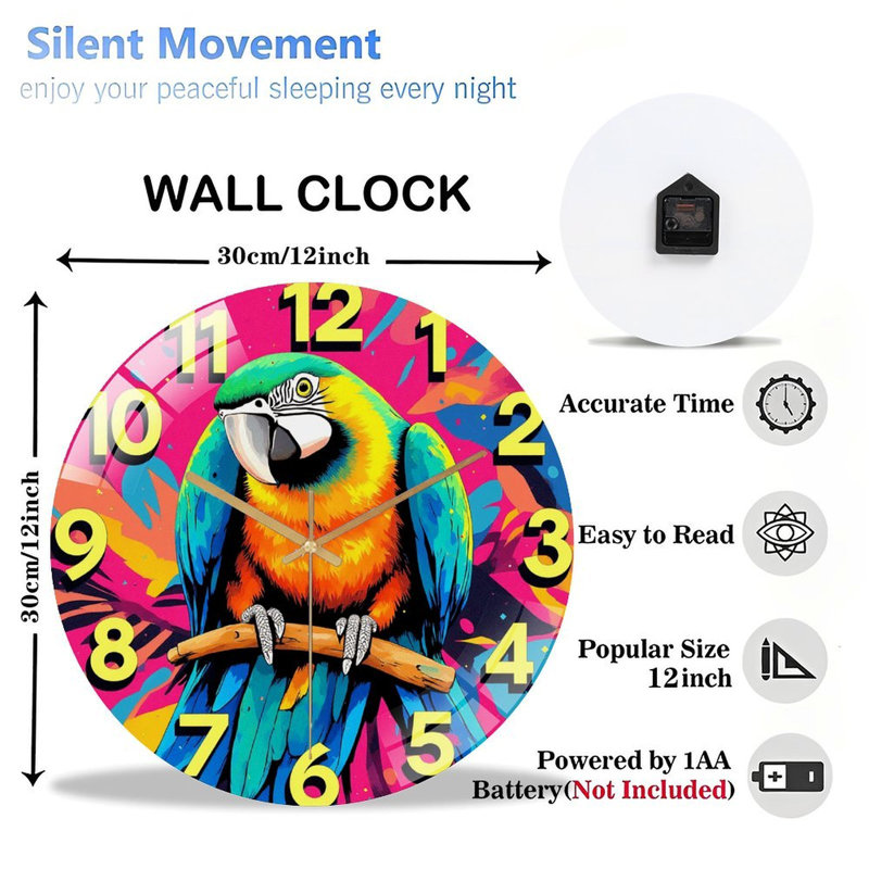 Horloge murale 12 po