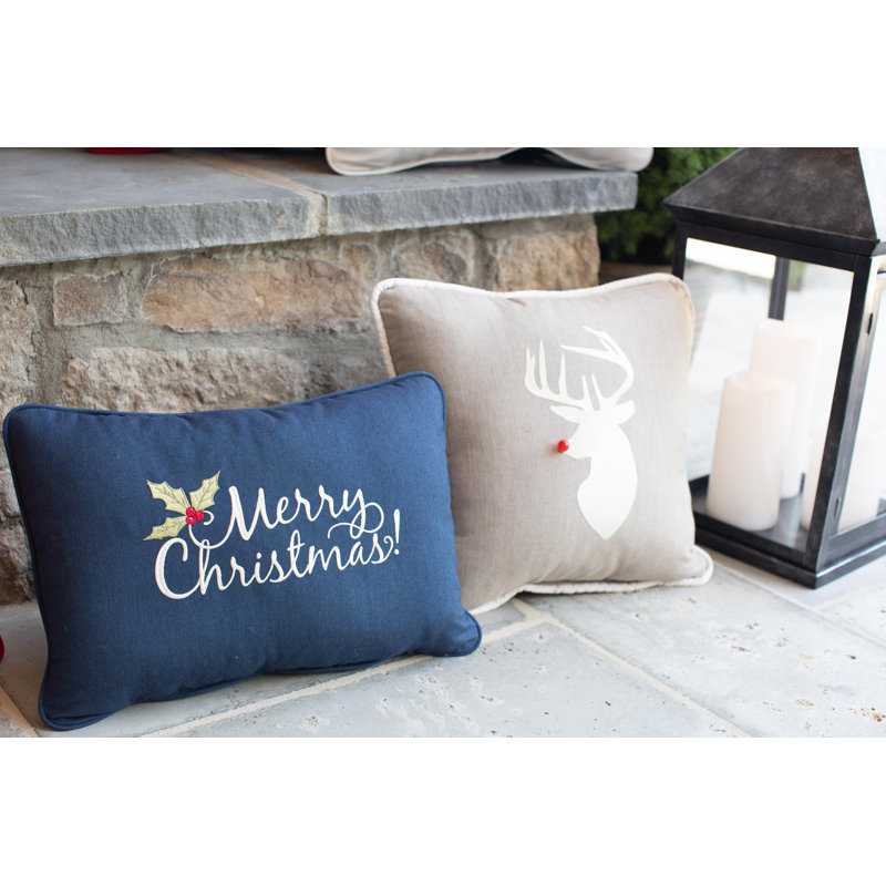 Holiday Pillows Square Indoor/Outdoor Pillow Cover & Insert