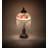 13" High Roussillon Rose Bouquet Fringed Mini Lamp