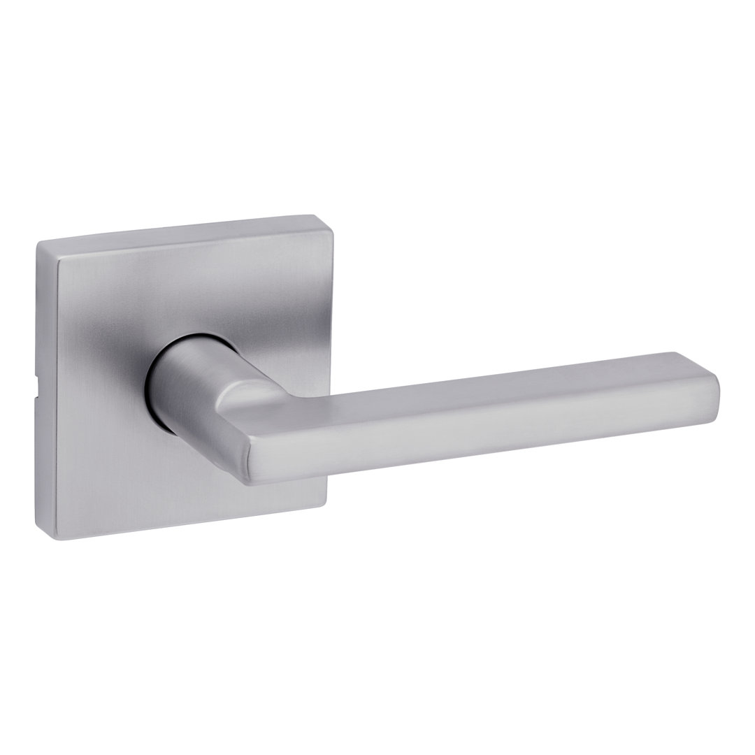 Halifax Passage Door Lever with Square Rosette Kwikset 