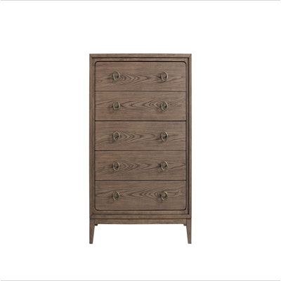 Commode 5 tiroirs au fini latté