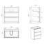 Walnut Colour Floor Unit - Without Basin, 3, Modern Elegance, Max Volume Cabinet Basin , Walnut, Storage-455765661-455765658
