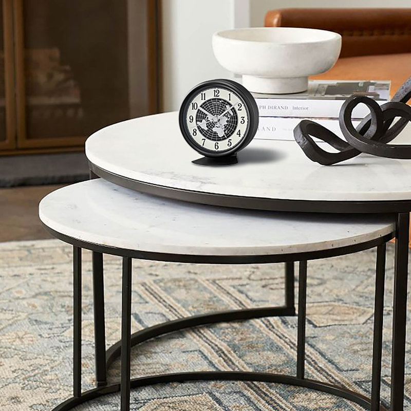 Horloge de table QXE067KLH, Noir