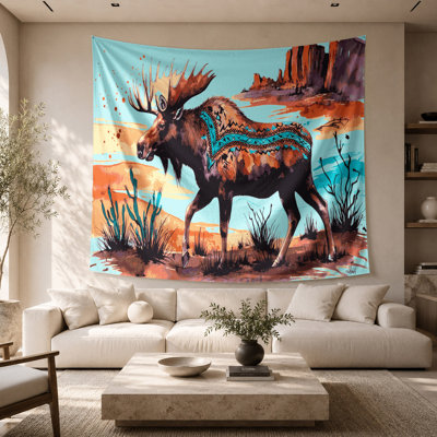 Tapisserie murale «Southwestern Animals Moose 40»