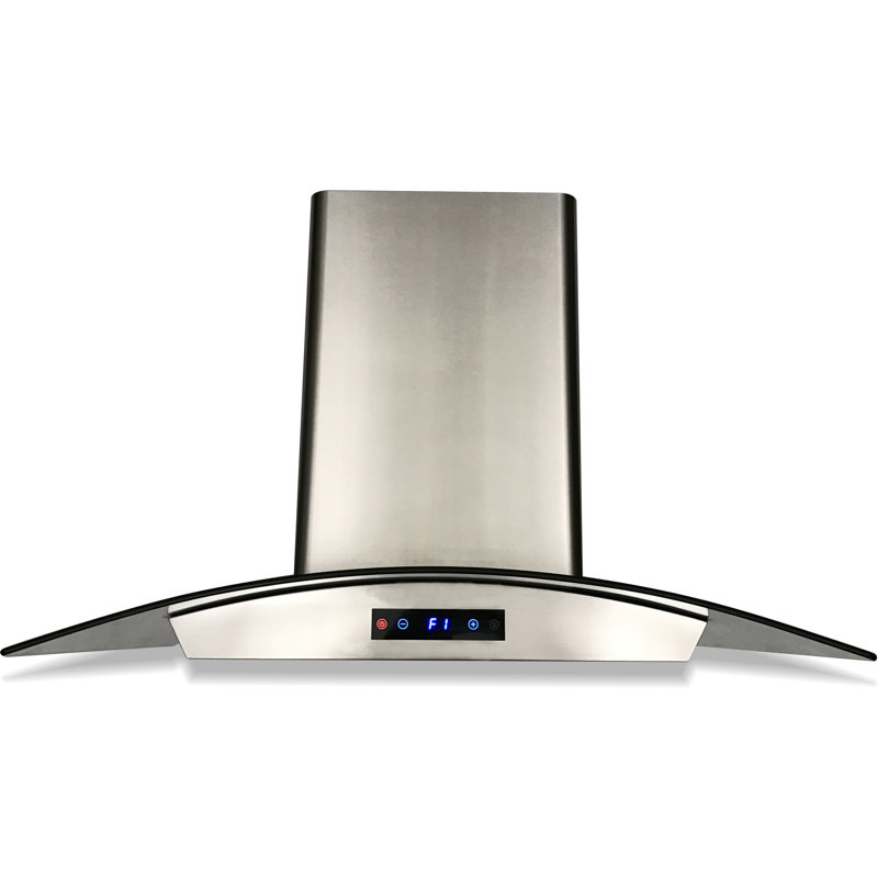 Cavaliere 36" Stainless Steel 600 CFM Ducted (Vented) Island Range Hood with Baffle Filter