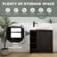 Armoire de meuble-lavabo autoportante 30 po - Lavabo en céramique et fermeture en douceur-118095265