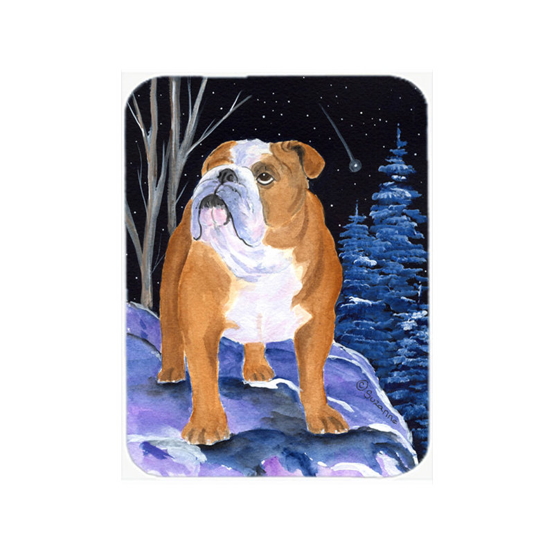 Planche à découper en verre bulldog anglais Red Barrel studio®