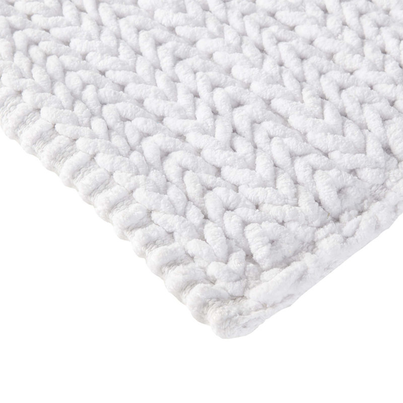 Tapis 100% coton chenille, Simple - L 24 po x l 17 po