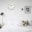 Horloge murale verte à motif floral vert 12 po x 12 po
