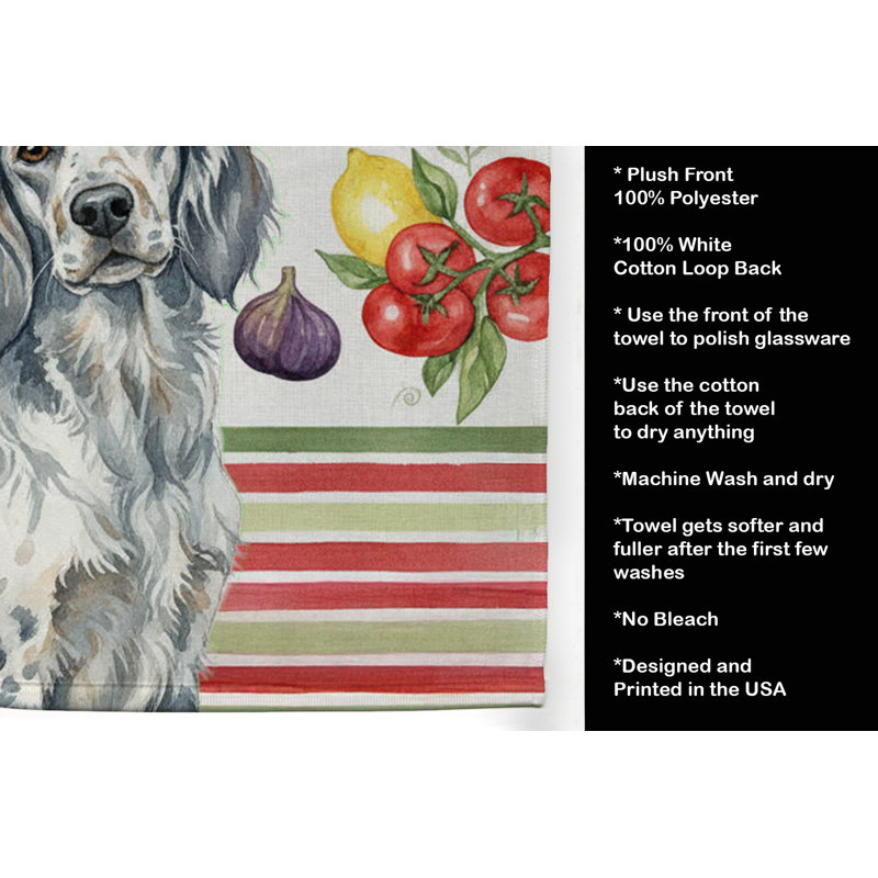Serviette de cuisine Blue Belton, Blue Belton English Setter