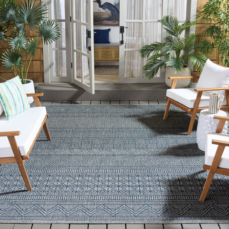 Selden Performance Southwestern Indoor/Outdoor Area Rug, Rectangle 8' x 10'