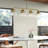 Wason 4-Light Linear Steel Kitchen Island Pendant with Clear Glass Shades-166013210