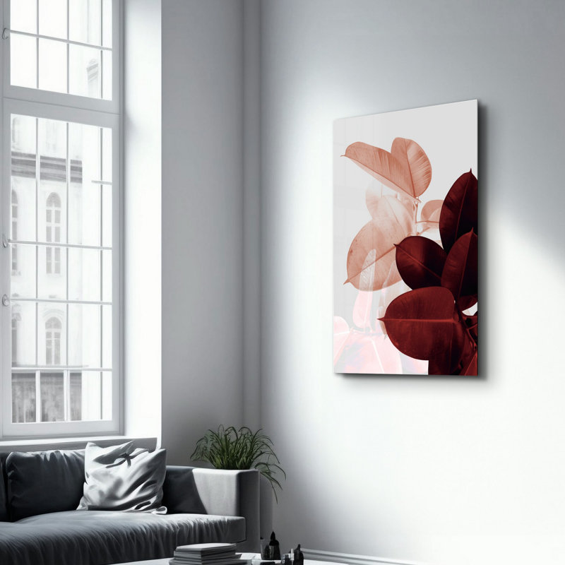 Peinture murale élégante en verre trempé 18,1 po x 28,3 po | 100% verre trempé, épaisseur: 0,16 pouce | Imprimé UV pour des couleurs éclatantes et une durabilité | Parfait pour la décoration intérieure et l'esthétique moderne
